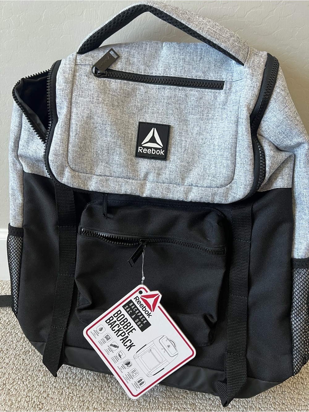 Reebok Bobbie Top Loader backpacks NWT $28
